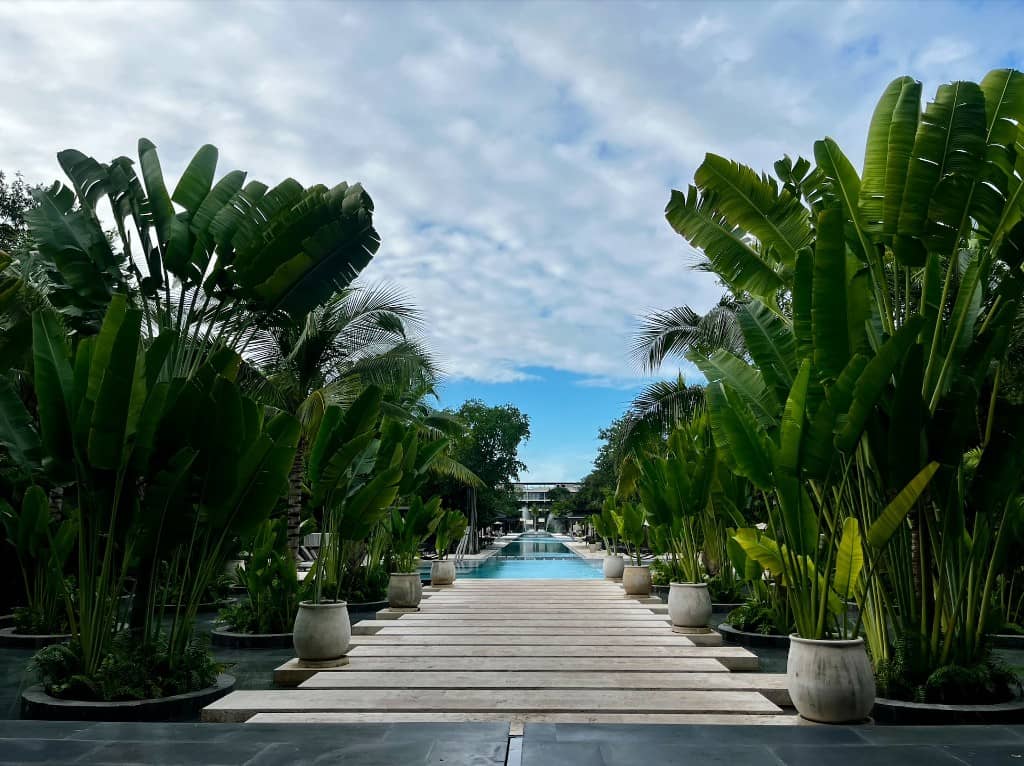AWA Playacar lap pool with beach-club amenity included