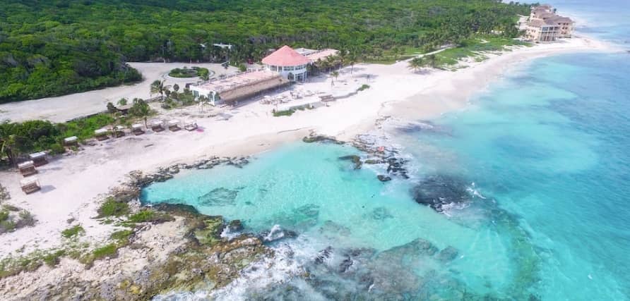 Tankah shoreline near Tulum